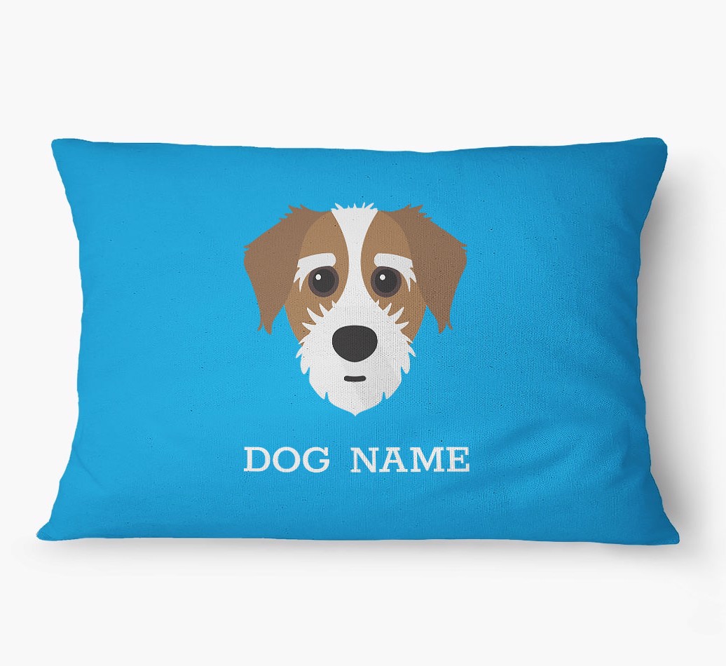 'Yappicon and Name' - Personalized {breedFullName} Dog Bed