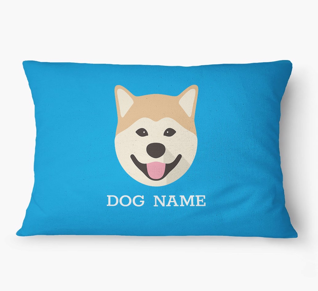 'Yappicon and Name' - Personalized {breedFullName} Dog Bed