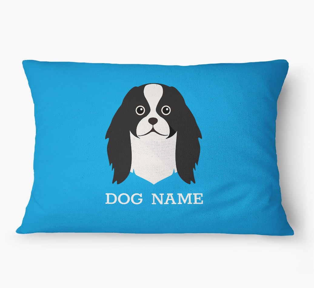 'Yappicon and Name' - Personalised {breedFullName} Dog Bed