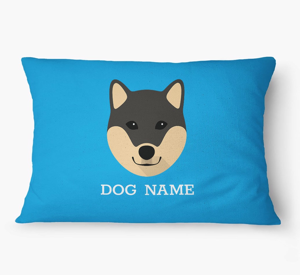 'Yappicon and Name' - Personalized {breedFullName} Dog Bed