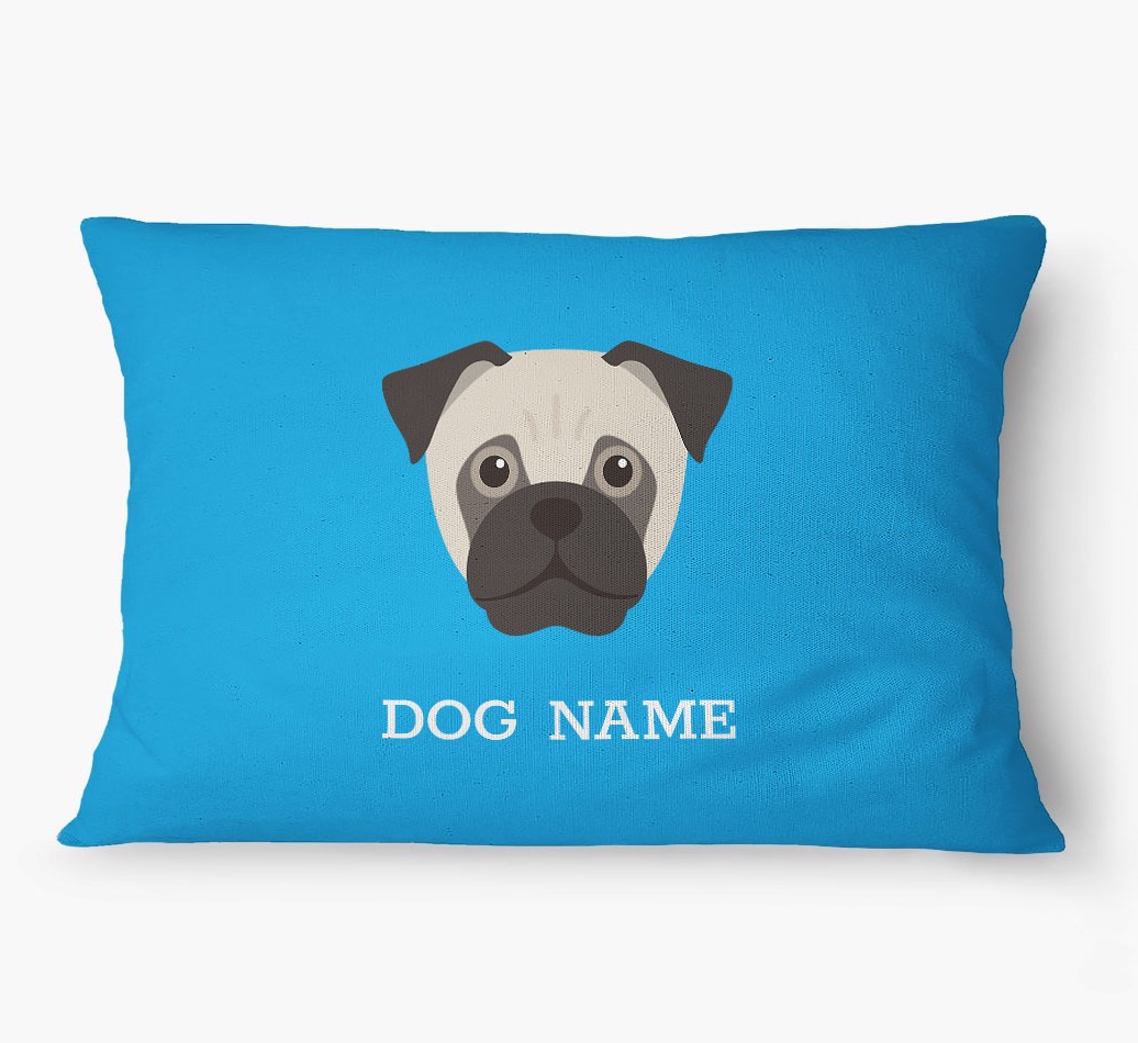 'Yappicon and Name' - Personalised {breedFullName} Dog Bed