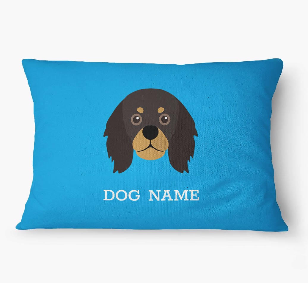 'Yappicon and Name' - Personalized {breedFullName} Dog Bed