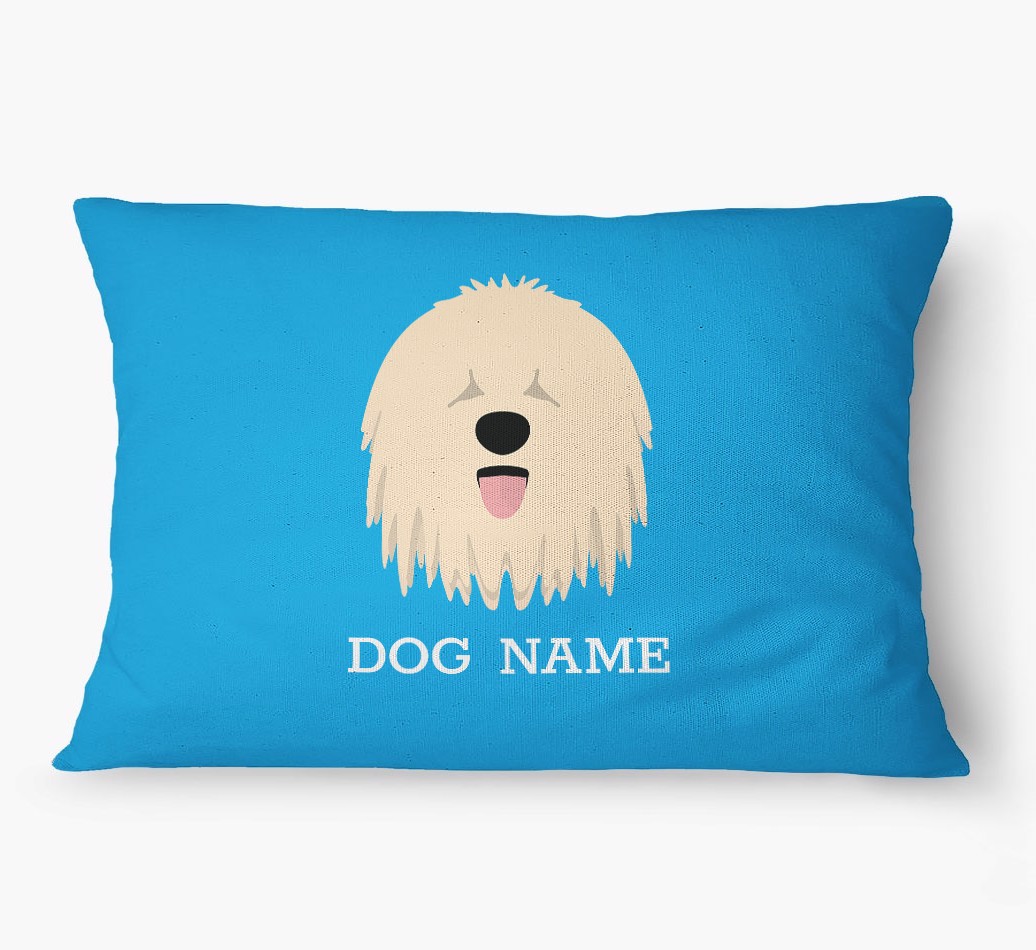 'Yappicon and Name' - Personalized {breedFullName} Dog Bed