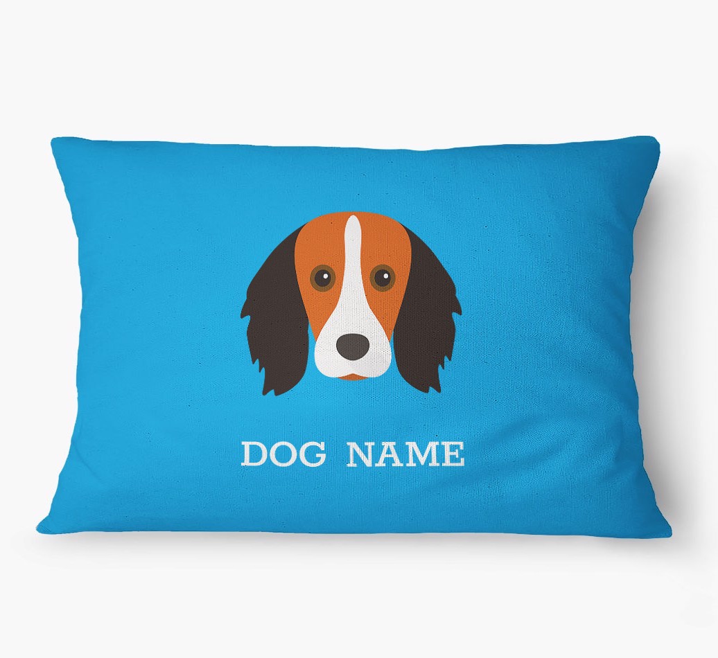 'Yappicon and Name' - Personalized {breedFullName} Dog Bed