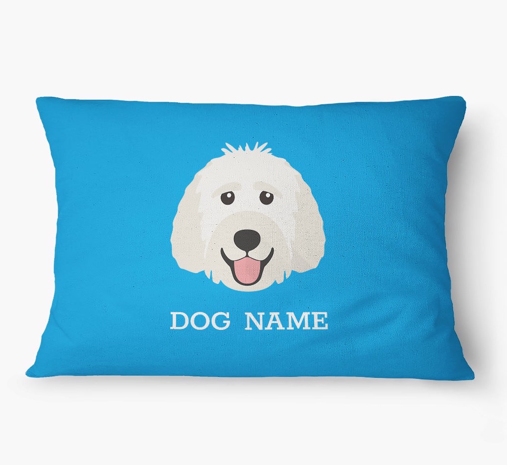 'Yappicon and Name' - Personalized {breedFullName} Dog Bed