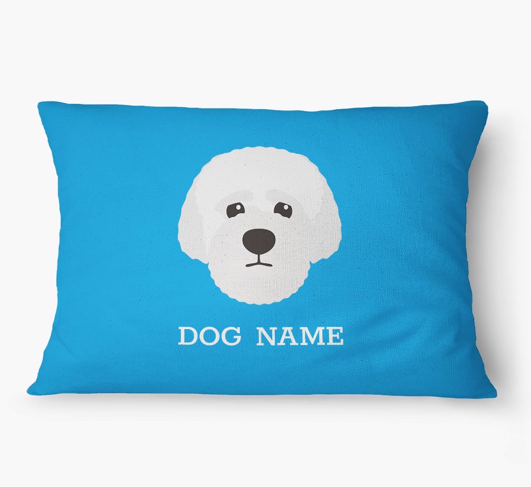 'Yappicon and Name' - Personalized {breedFullName} Dog Bed