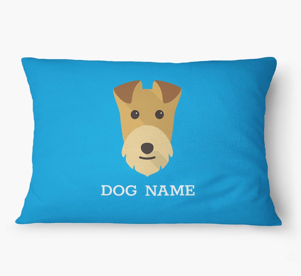 'Yappicon and Name' - Personalized {breedFullName} Dog Bed