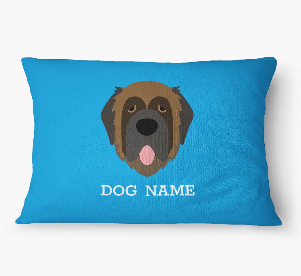 'Yappicon and Name' - Personalised {breedFullName} Dog Bed