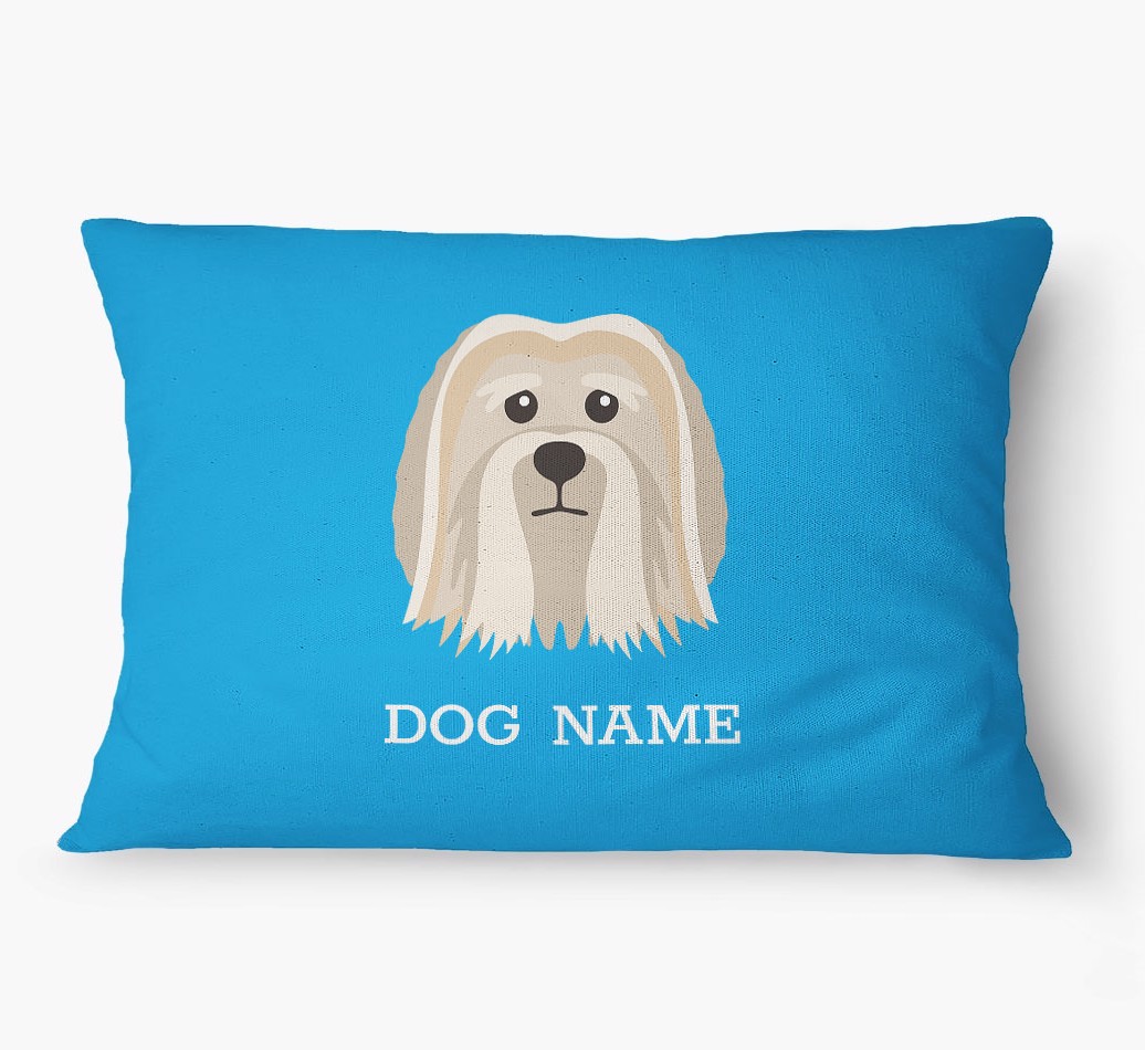 'Yappicon and Name' - Personalized {breedFullName} Dog Bed