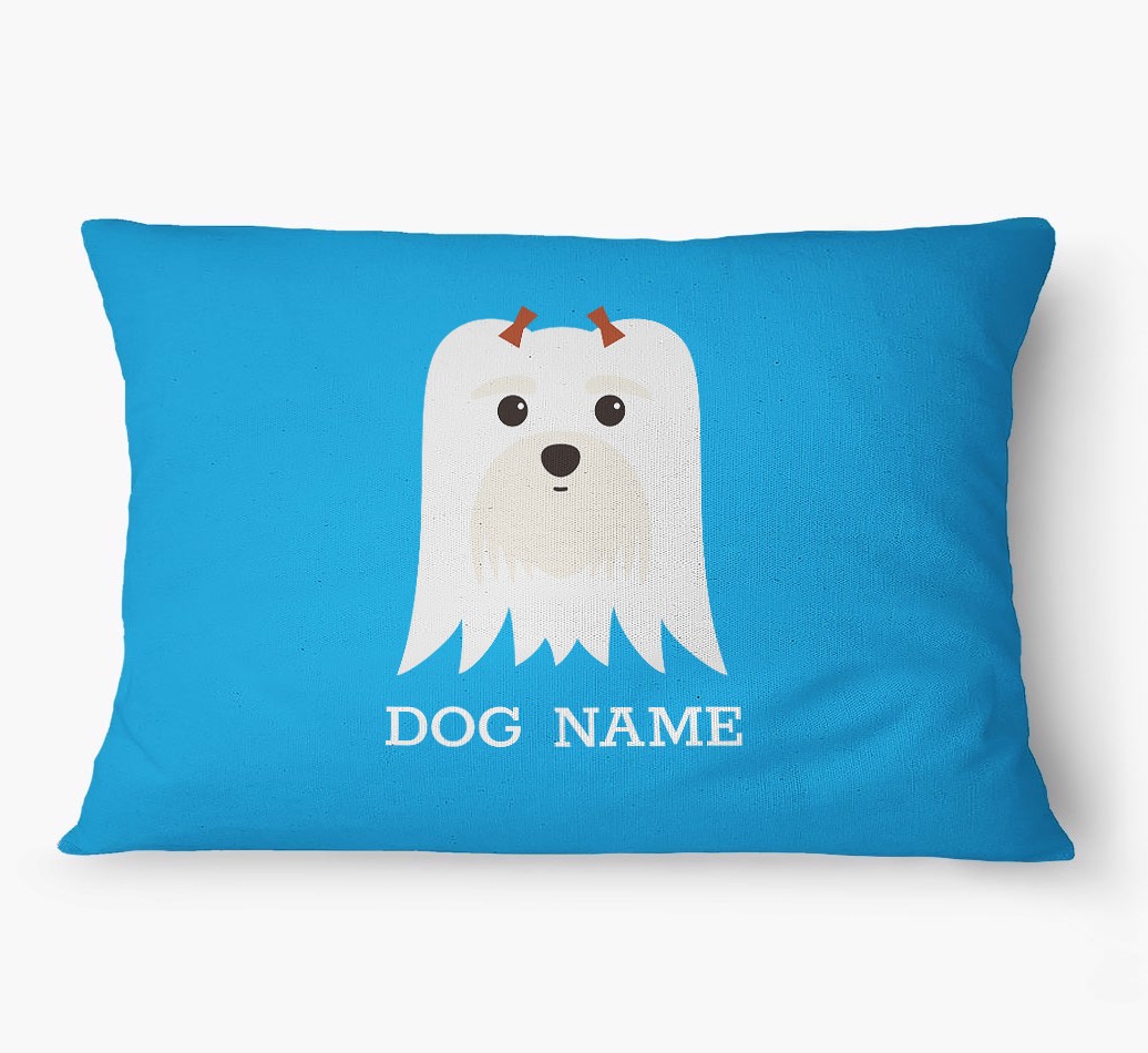 'Yappicon and Name' - Personalized {breedFullName} Dog Bed