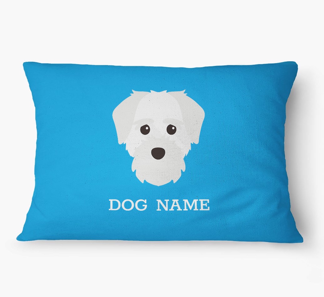 'Yappicon and Name' - Personalized {breedFullName} Dog Bed