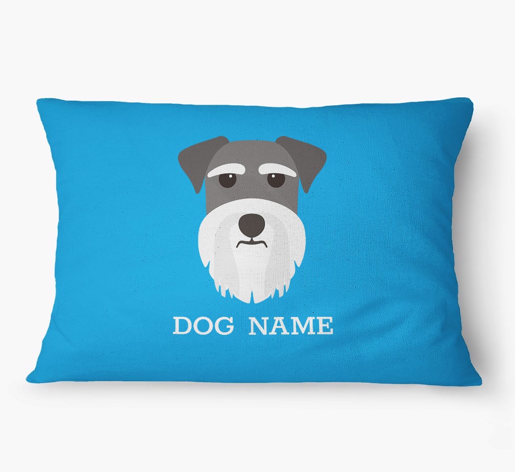 'Yappicon and Name' - Personalized {breedFullName} Dog Bed