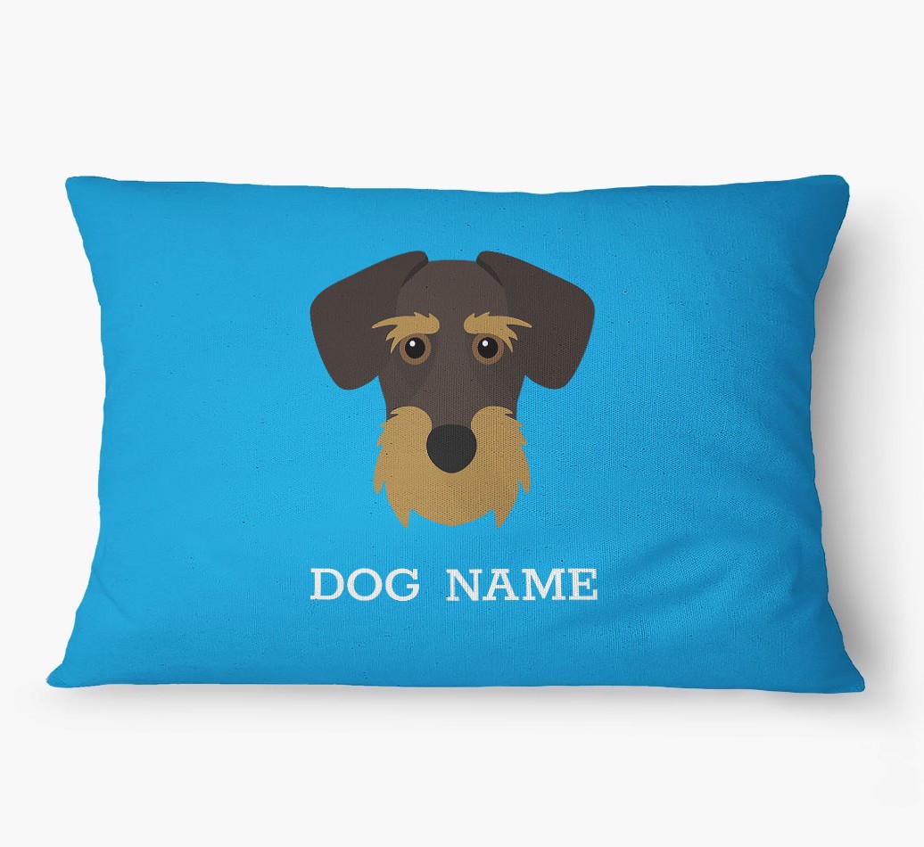 'Yappicon and Name' - Personalized {breedFullName} Dog Bed