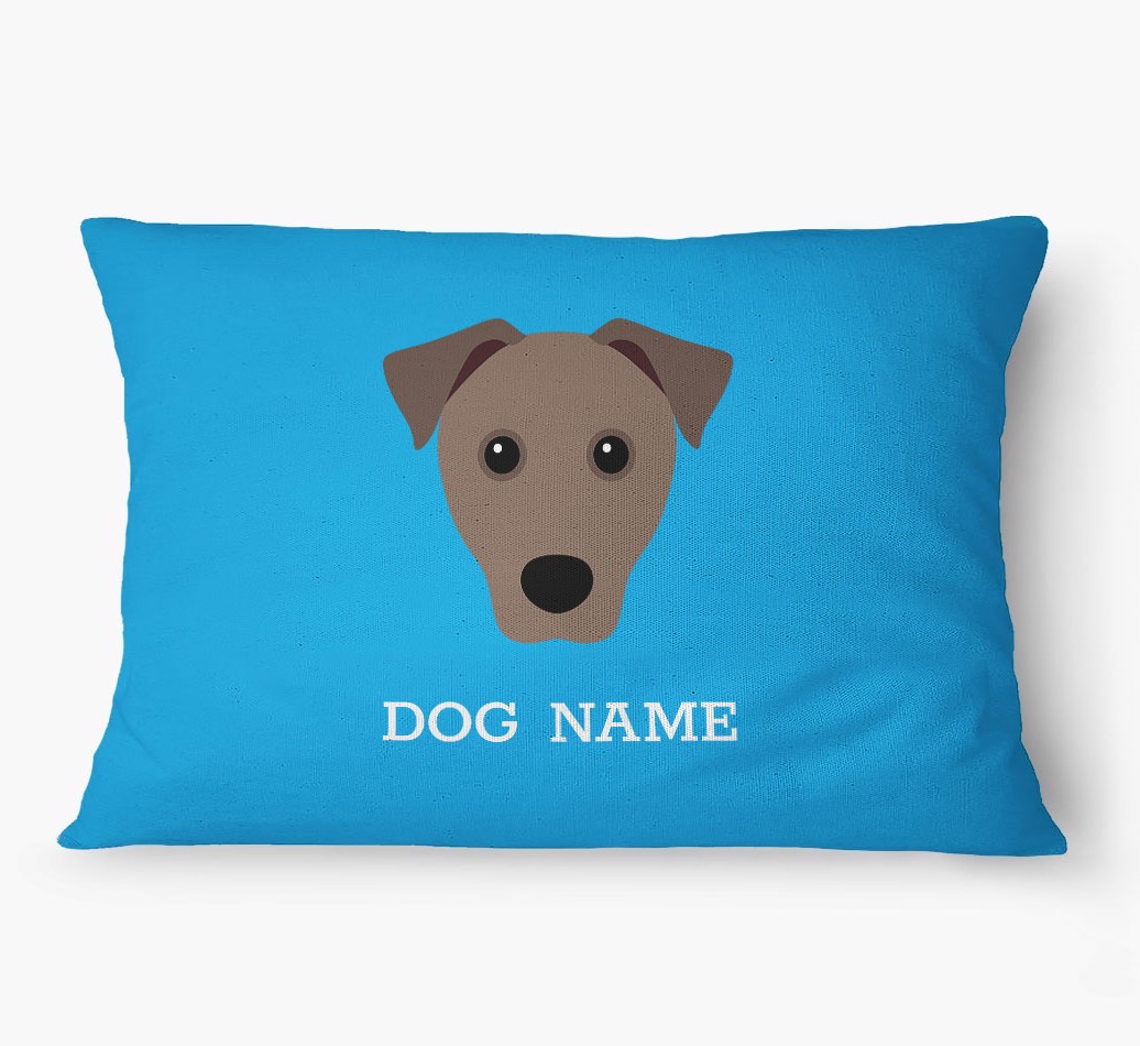 'Yappicon and Name' - Personalized {breedFullName} Dog Bed
