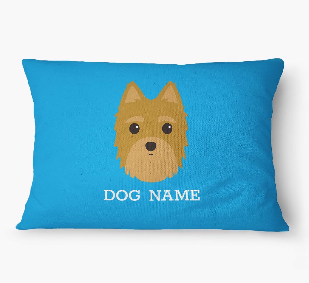 'Yappicon and Name' - Personalized {breedFullName} Dog Bed
