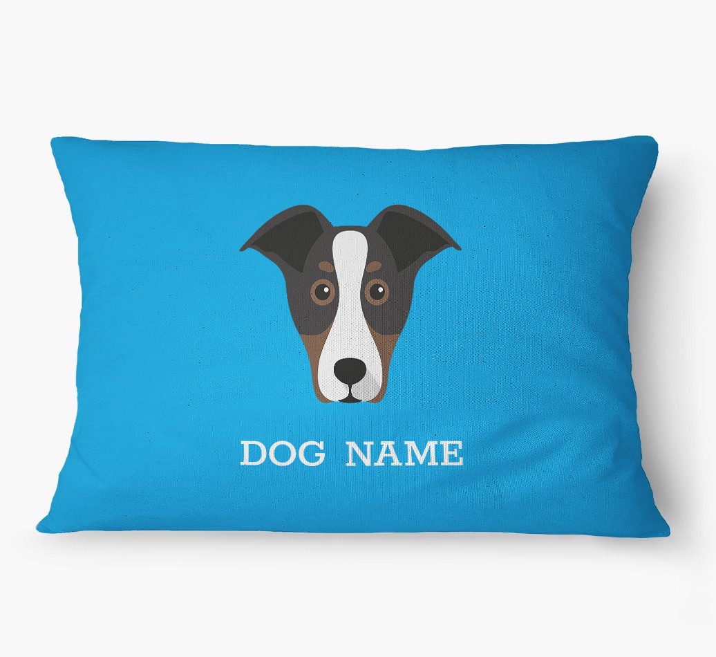'Yappicon and Name' - Personalized {breedFullName} Dog Bed