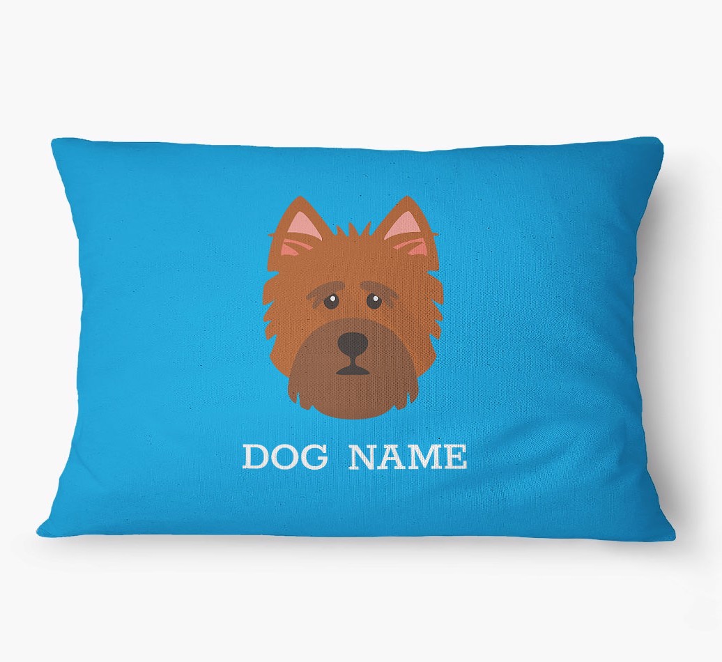 'Yappicon and Name' - Personalized {breedFullName} Dog Bed