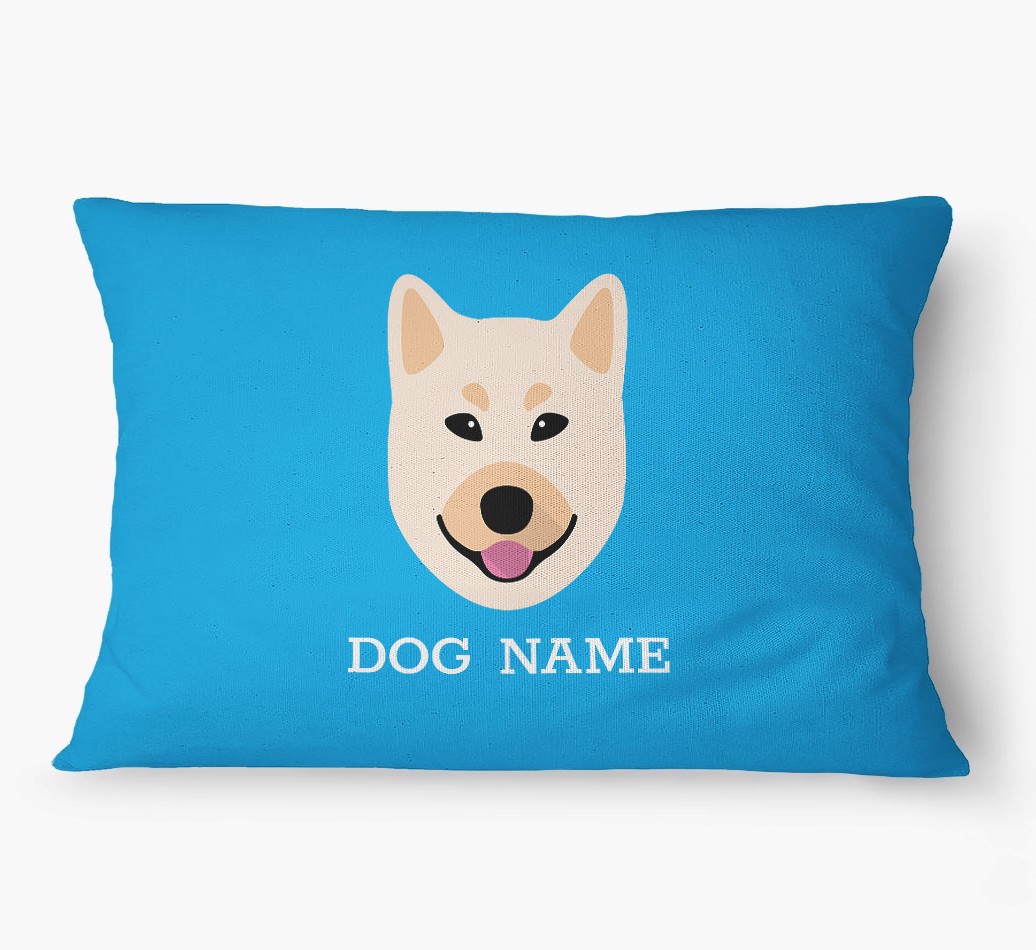 'Yappicon and Name' - Personalized {breedFullName} Dog Bed