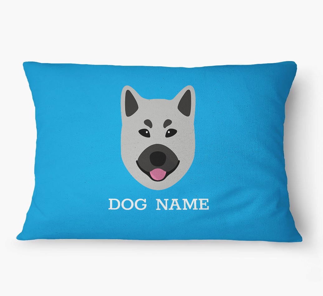 'Yappicon and Name' - Personalized {breedFullName} Dog Bed