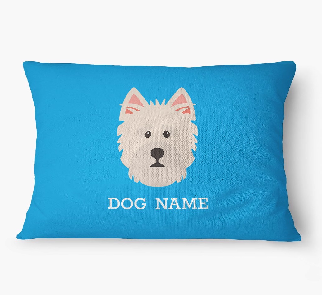 'Yappicon and Name' - Personalized {breedFullName} Dog Bed