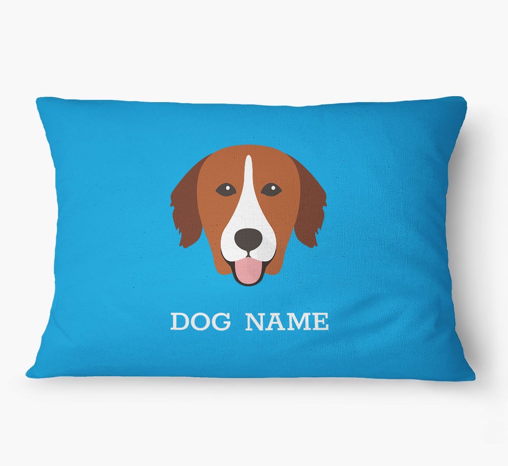 'Yappicon and Name' - Personalized {breedFullName} Dog Bed