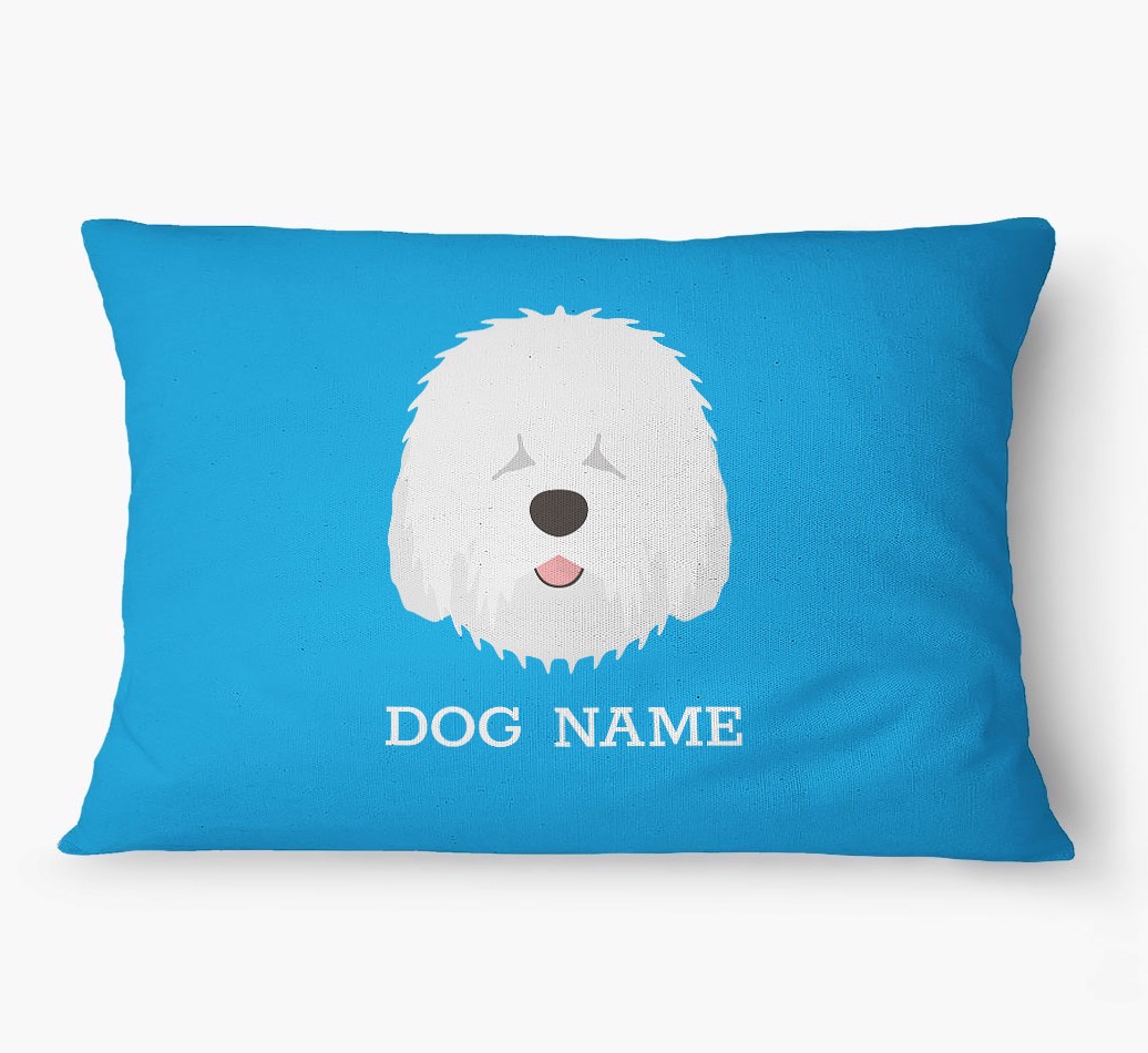 'Yappicon and Name' - Personalized {breedFullName} Dog Bed