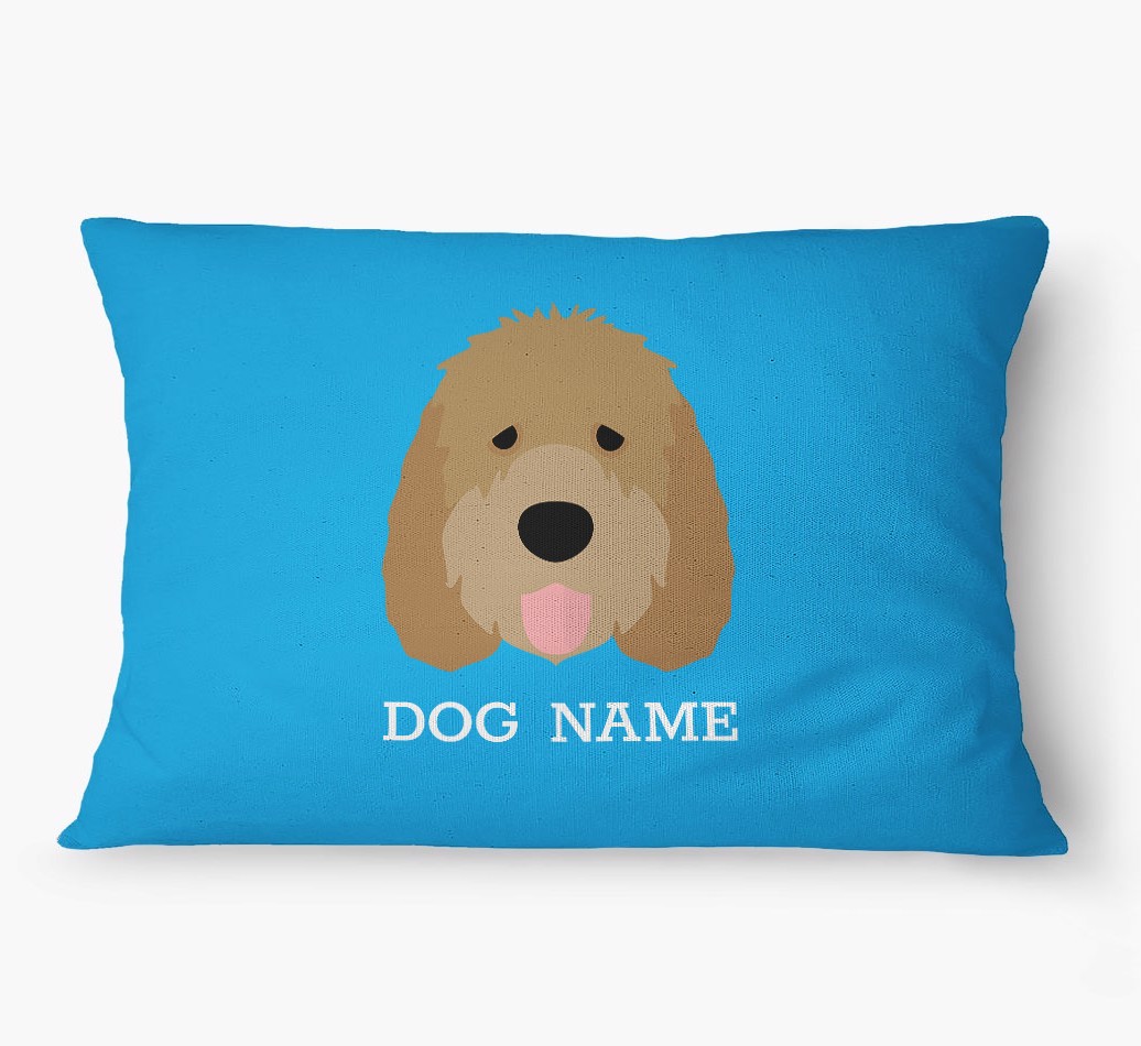 'Yappicon and Name' - Personalized {breedFullName} Dog Bed