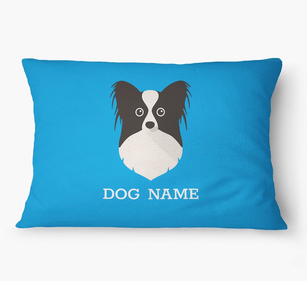 'Yappicon and Name' - Personalized {breedFullName} Dog Bed