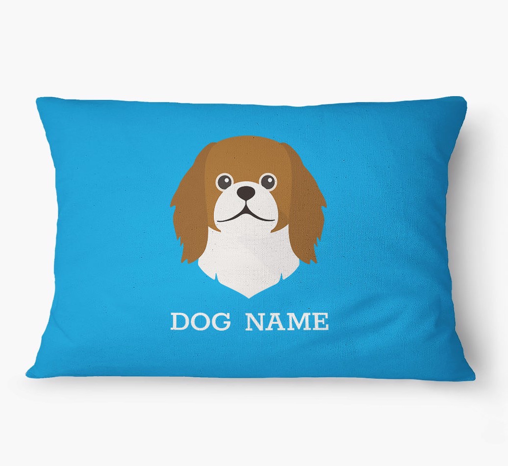 'Yappicon and Name' - Personalized {breedFullName} Dog Bed