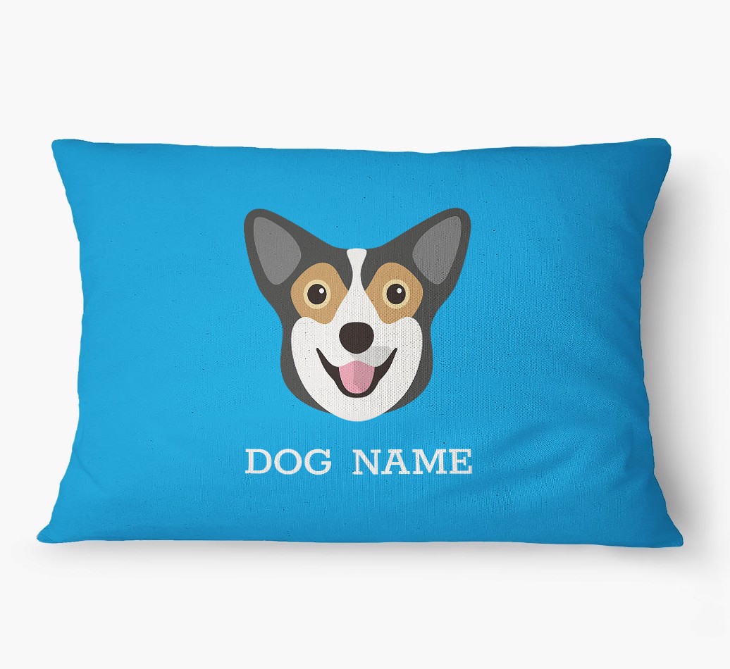 'Yappicon and Name' - Personalized {breedFullName} Dog Bed