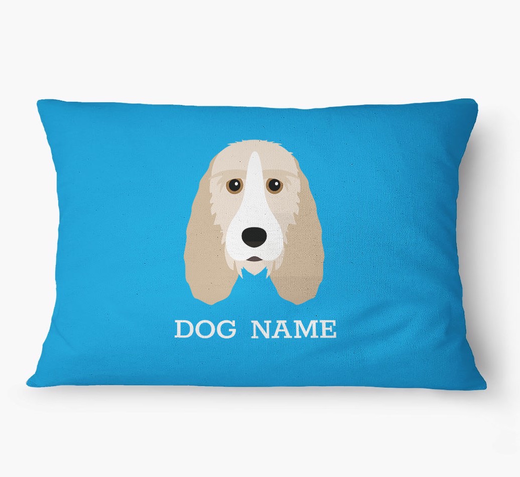 'Yappicon and Name' - Personalized {breedFullName} Dog Bed