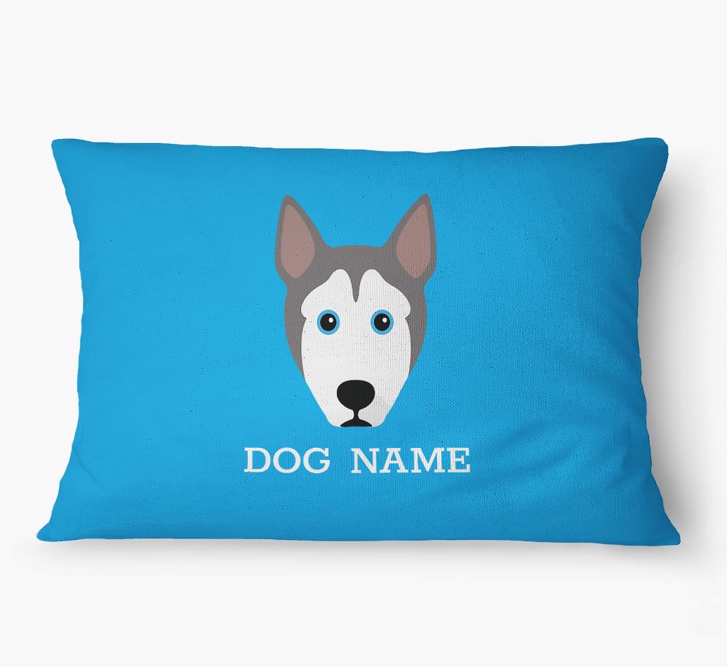 'Yappicon and Name' - Personalized {breedFullName} Dog Bed