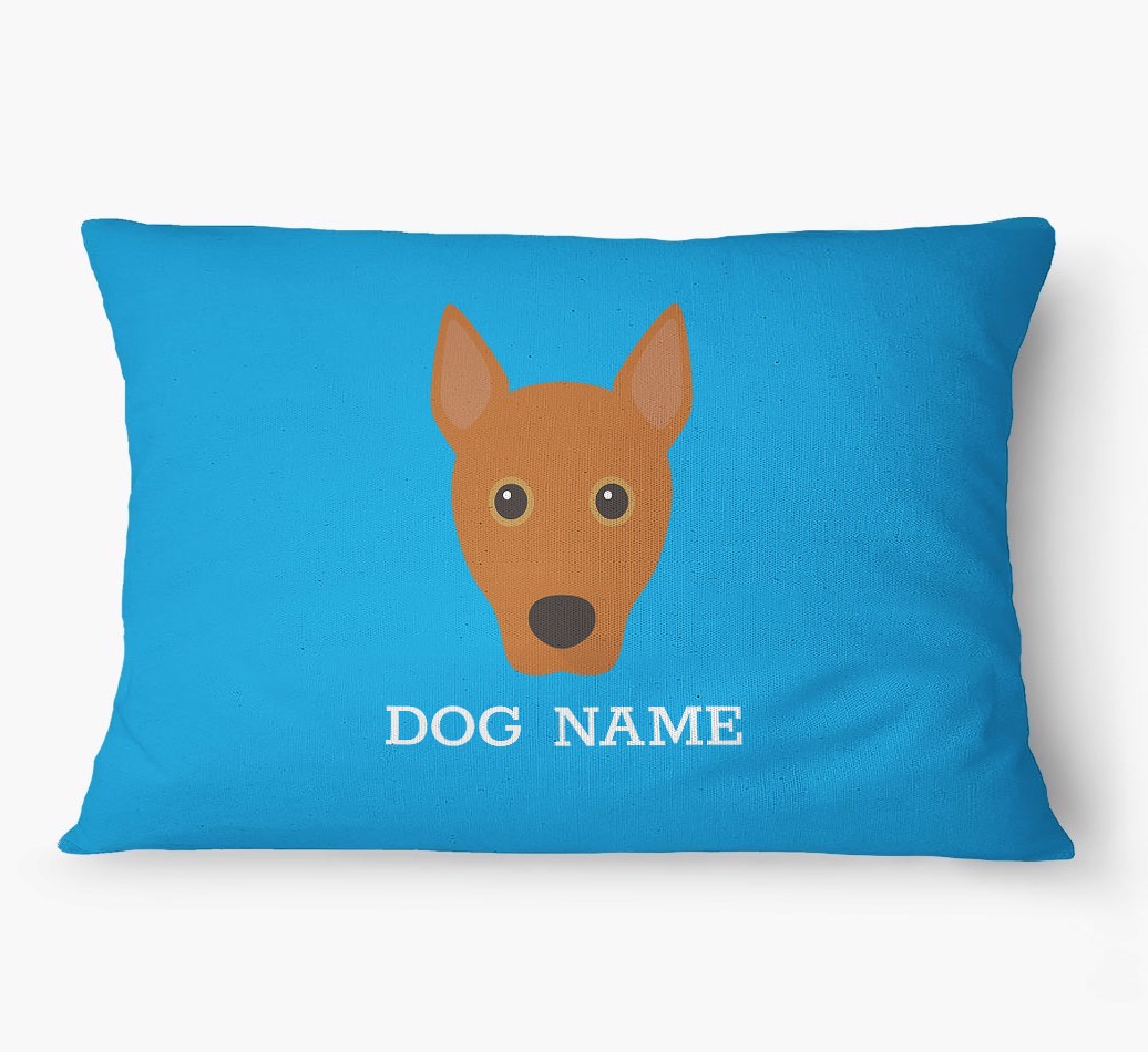 'Yappicon and Name' - Personalized {breedFullName} Dog Bed