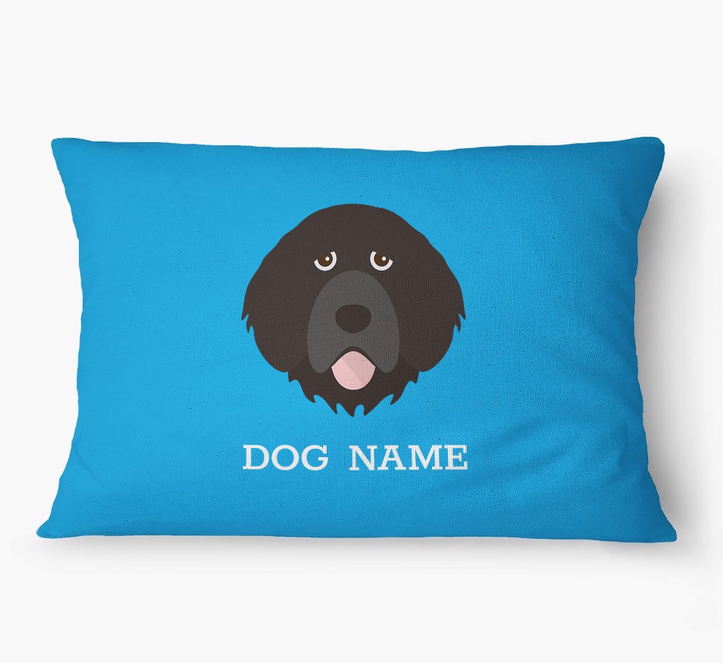 'Yappicon and Name' - Personalized {breedFullName} Dog Bed