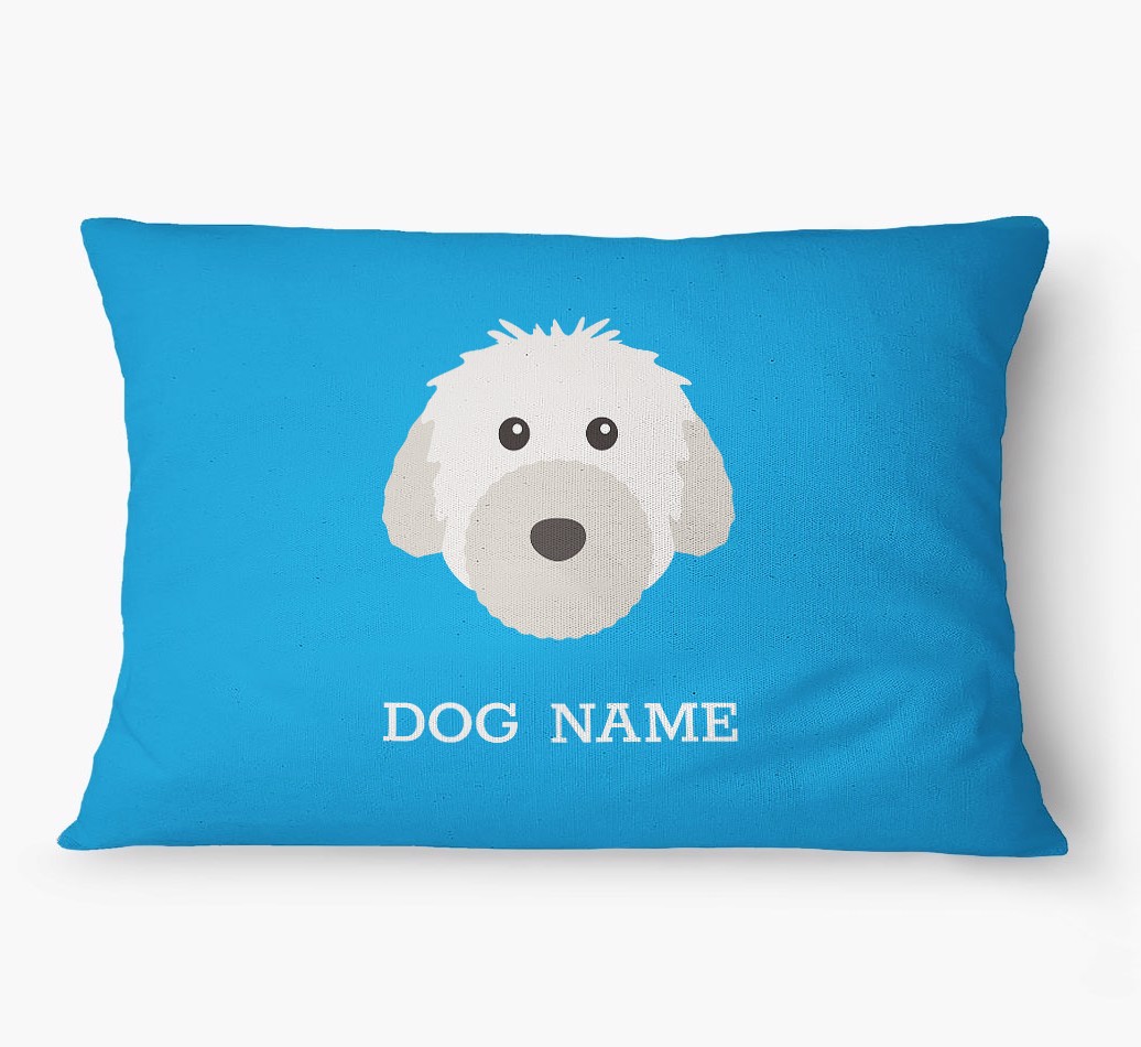 'Yappicon and Name' - Personalized {breedFullName} Dog Bed