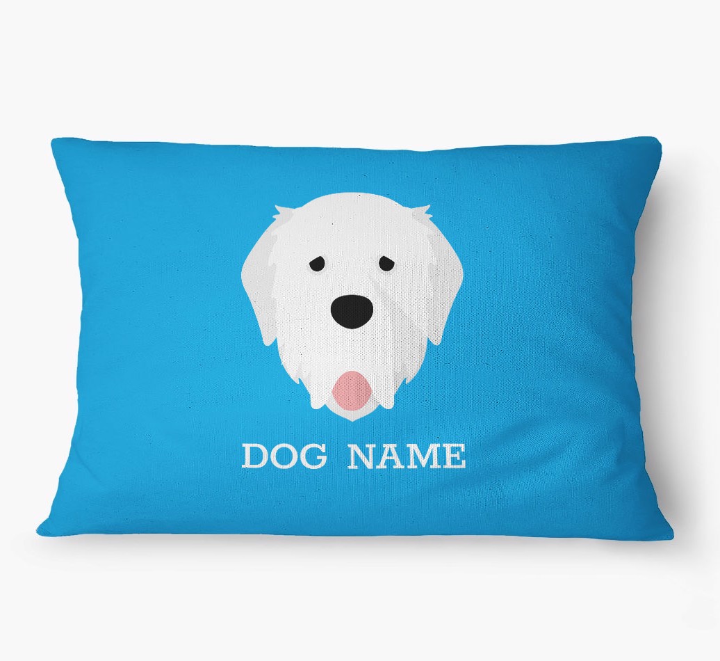 'Yappicon and Name' - Personalized {breedFullName} Dog Bed