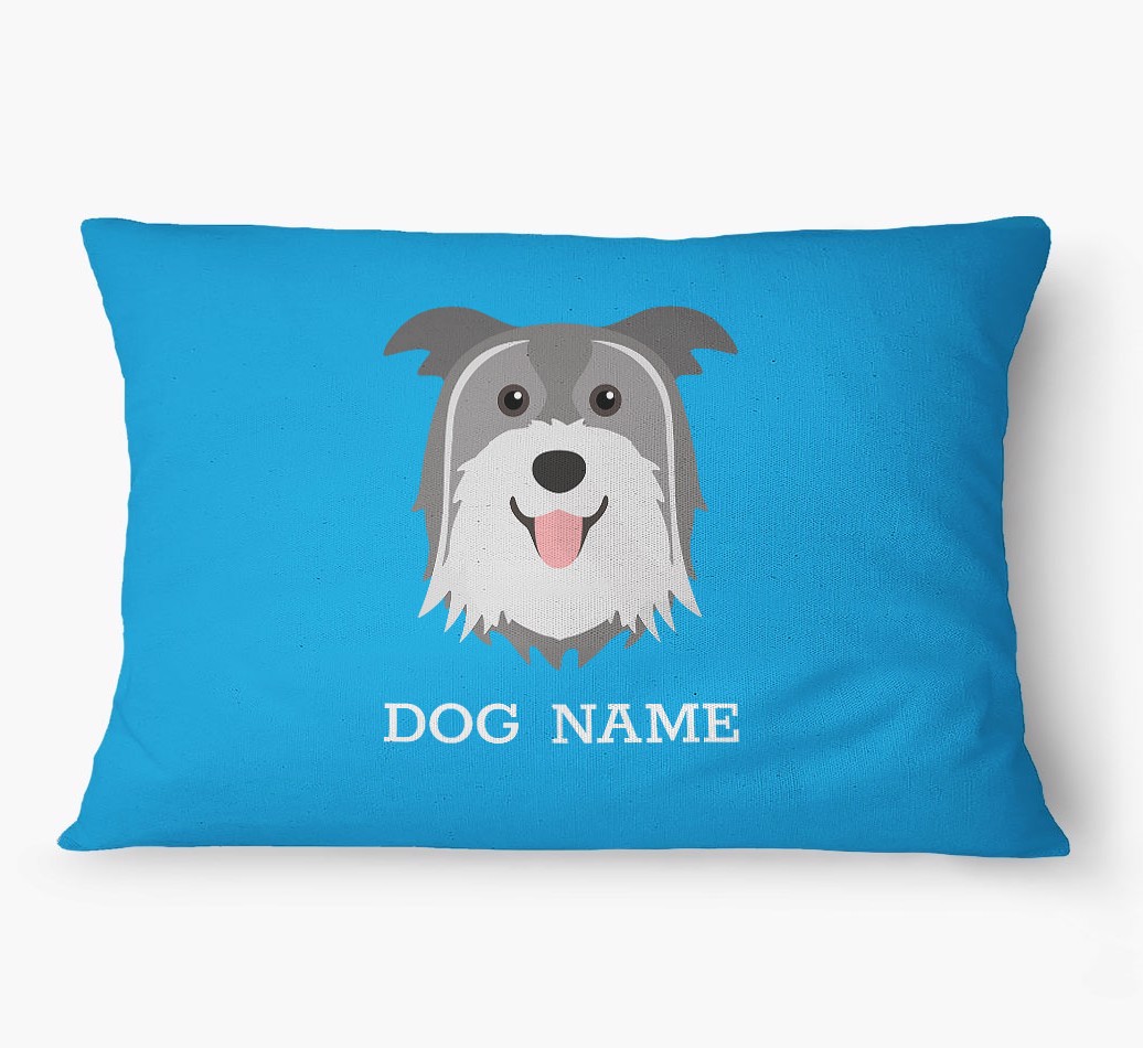 'Yappicon and Name' - Personalized {breedFullName} Dog Bed