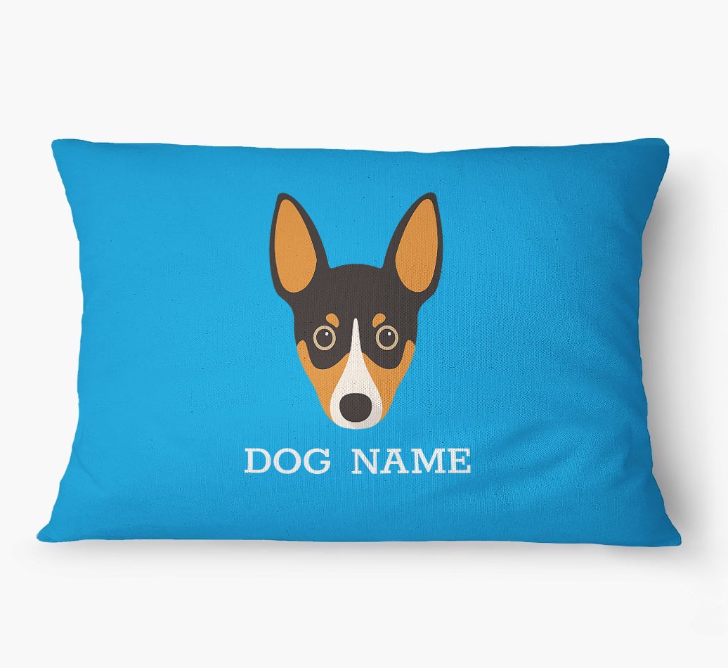 'Yappicon and Name' - Personalized {breedFullName} Dog Bed