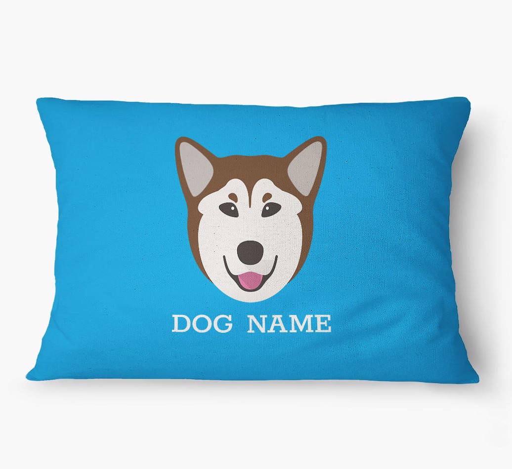 'Yappicon and Name' - Personalized {breedFullName} Dog Bed