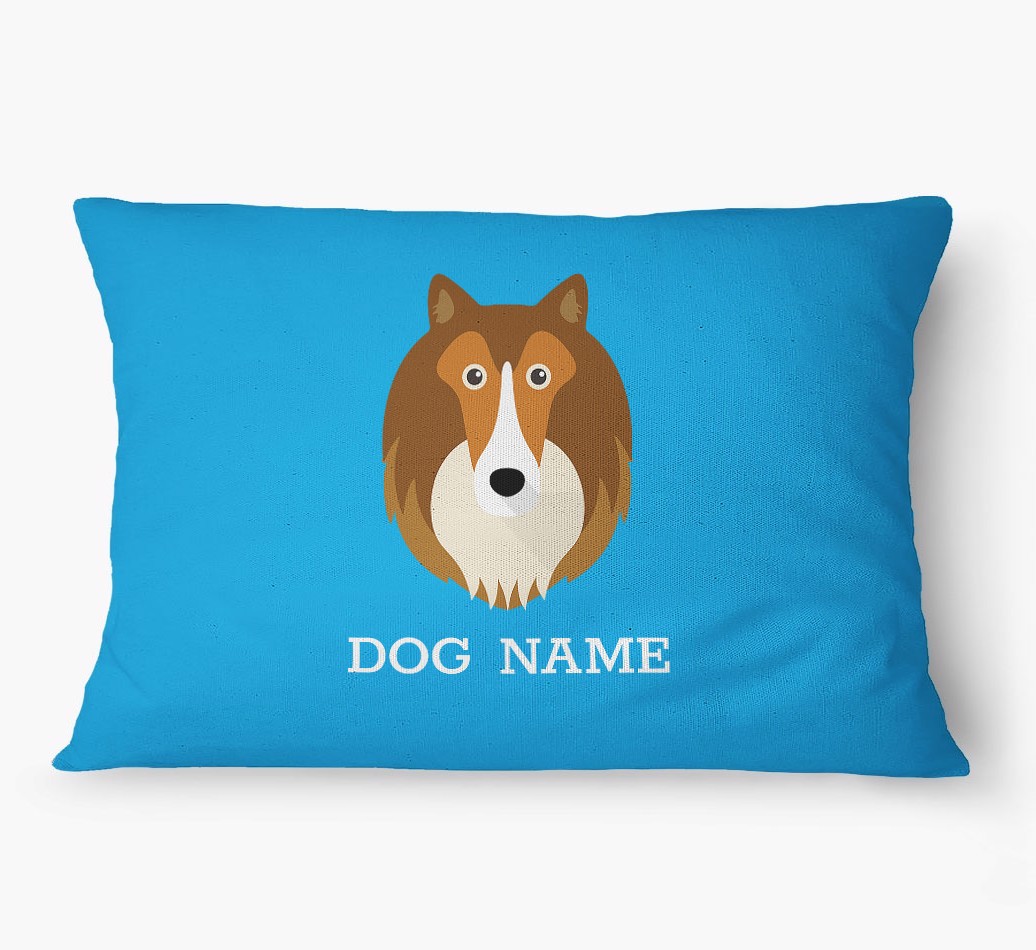 'Yappicon and Name' - Personalized {breedFullName} Dog Bed