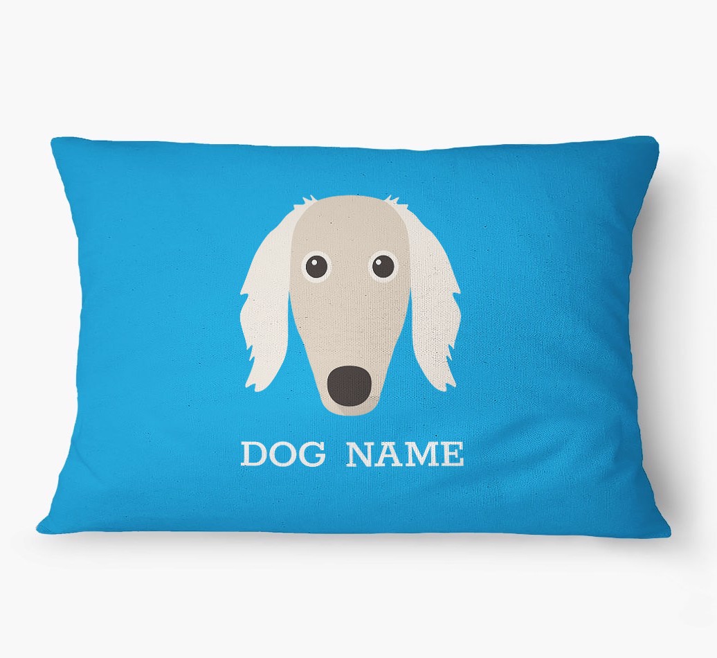 'Yappicon and Name' - Personalized {breedFullName} Dog Bed