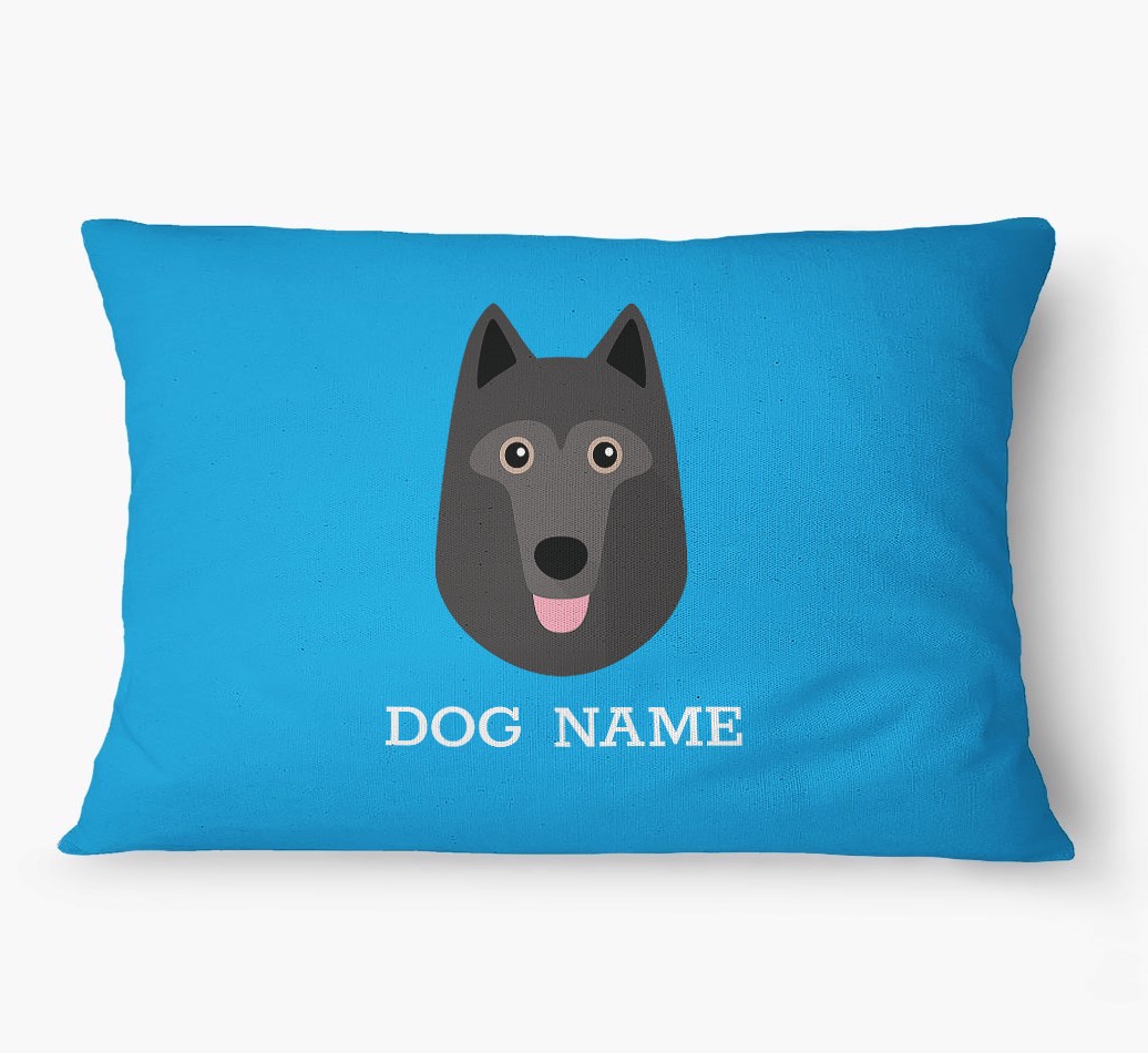 'Yappicon and Name' - Personalized {breedFullName} Dog Bed
