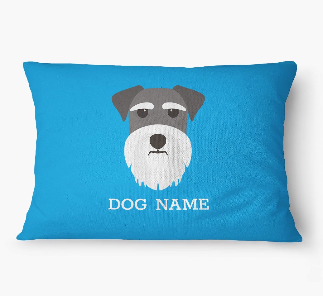 'Yappicon and Name' - Personalized {breedFullName} Dog Bed