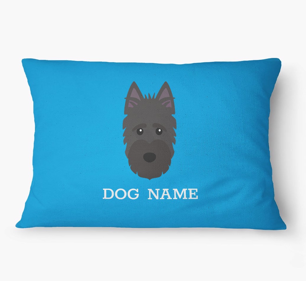 'Yappicon and Name' - Personalised {breedFullName} Dog Bed