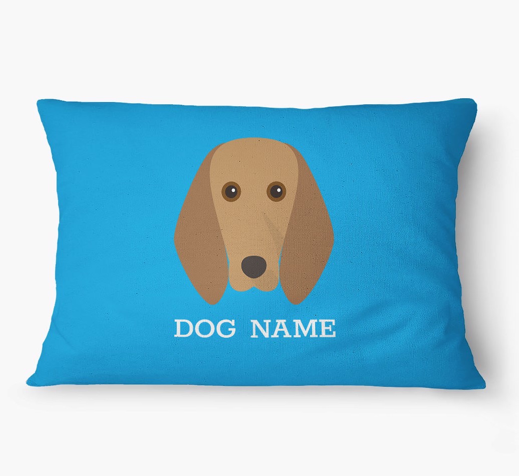 'Yappicon and Name' - Personalized {breedFullName} Dog Bed