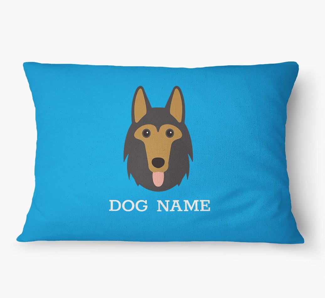 'Yappicon and Name' - Personalized {breedFullName} Dog Bed