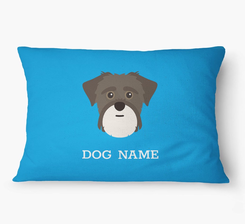 'Yappicon and Name' - Personalized {breedFullName} Dog Bed