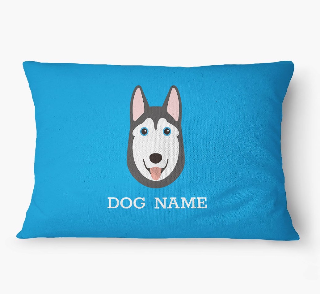 'Yappicon and Name' - Personalized {breedFullName} Dog Bed