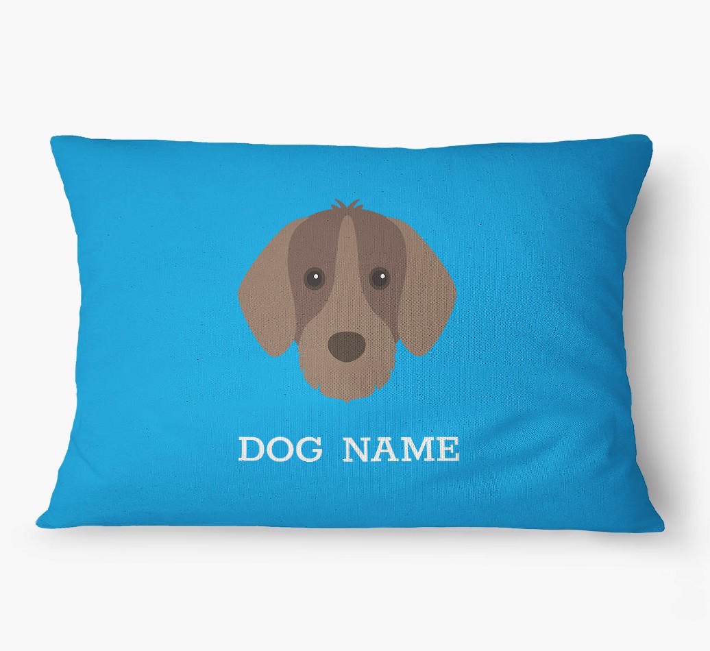 'Yappicon and Name' - Personalized {breedFullName} Dog Bed