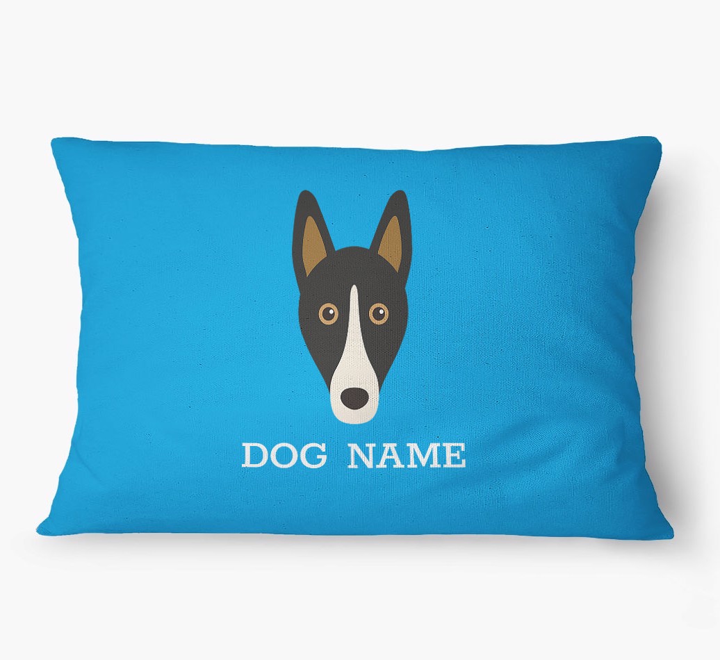 'Yappicon and Name' - Personalized {breedFullName} Dog Bed
